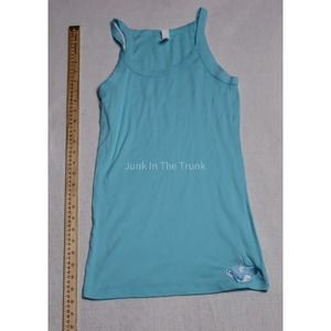 Women's Large Light Blue Tank Top With Embroider Orca Size: Large